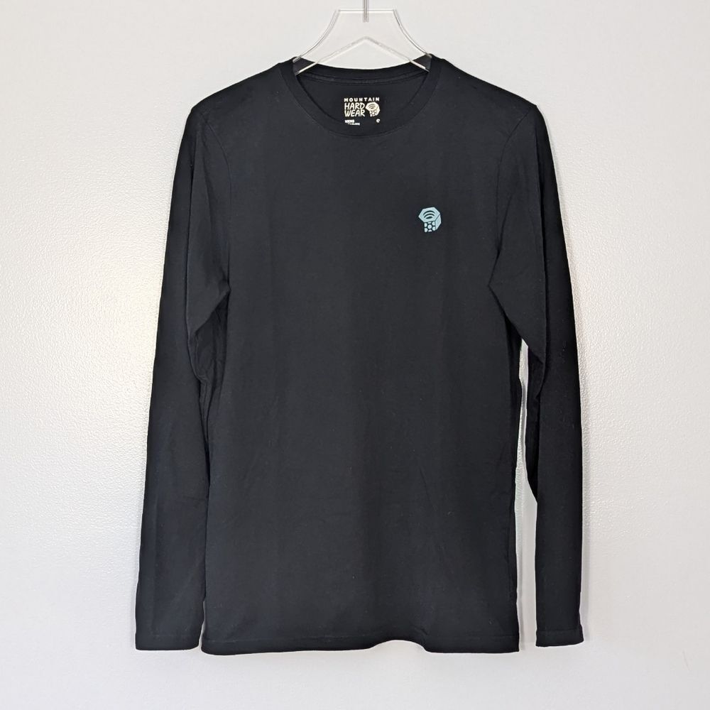 Mountain Hardwear Men's Black Long Sleeve Logo Shirt Small